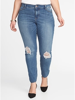 Smooth & Slim High-Rise Plus-Size Rockstar Jeans - Sunbleached